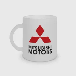 Кружка матовая стеклянная Mitsubishi 2