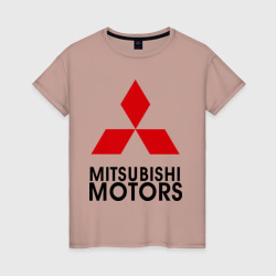 Женская футболка хлопок Mitsubishi 2