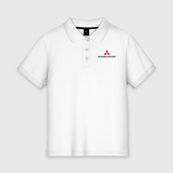 Женское поло хлопок Mitsubishi motors