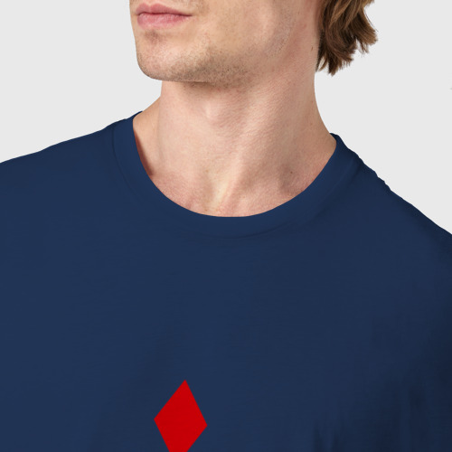 Мужская футболка хлопок Mitsubishi motors, цвет темно-синий - фото 6