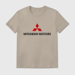 Мужская футболка хлопок Mitsubishi motors