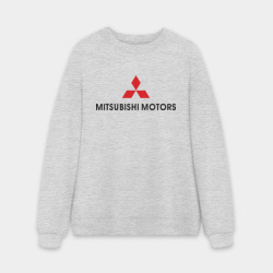 Мужской свитшот oversize без начеса хлопок Mitsubishi motors