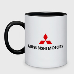 Кружка двухцветная Mitsubishi motors