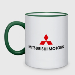 Кружка двухцветная Mitsubishi motors