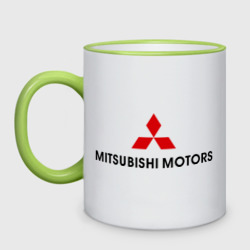 Кружка двухцветная Mitsubishi motors