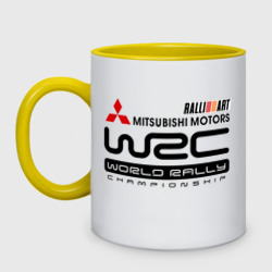 Кружка двухцветная Mitsubishi wrc