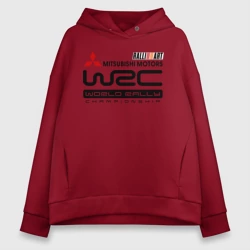 Женское худи Oversize хлопок Mitsubishi wrc