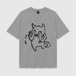 Женская футболка Oversize хлопок texturе Radiohead 3