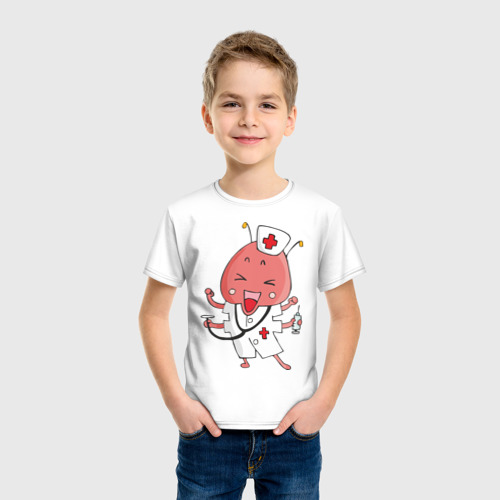 Детская футболка хлопок Доктор - фото 3