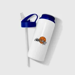 Бутылка для воды с трубочкой Мячик - фото 2