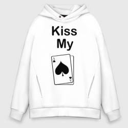 Мужское худи Oversize хлопок Kiss my card