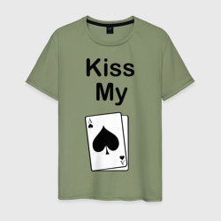 Мужская футболка хлопок Kiss my card