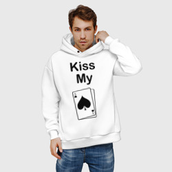 Мужское худи Oversize хлопок Kiss my card - фото 2