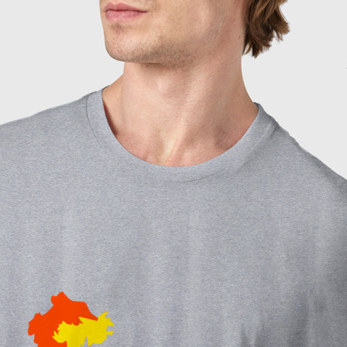 Мужская футболка хлопок Покемоны (8), цвет меланж - фото 6
