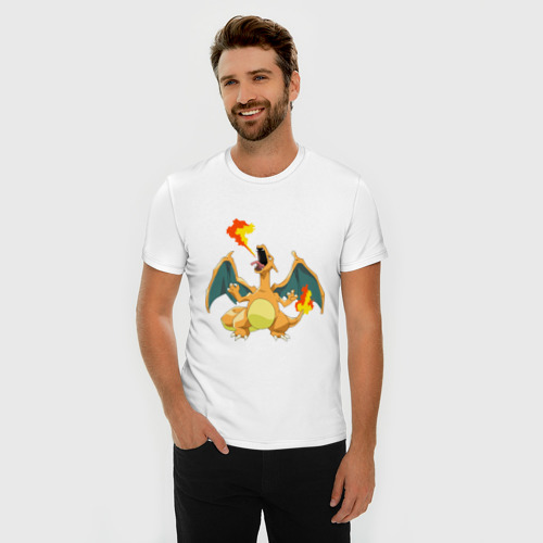 Мужская футболка хлопок Slim Покемоны (8), цвет белый - фото 3