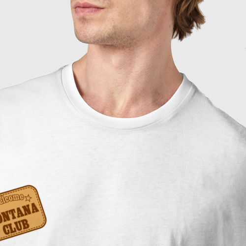 Мужская футболка хлопок Montana Club, цвет белый - фото 6