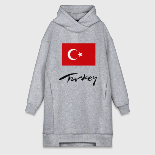 Платье-худи хлопок Turkey 2, цвет меланж