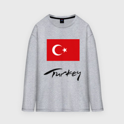 Женский лонгслив oversize хлопок Turkey 2