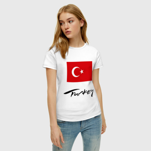 Женская футболка хлопок Turkey 2 - фото 3