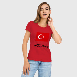 Женская футболка хлопок Slim Turkey 2 - фото 2