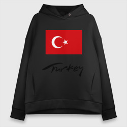 Женское худи Oversize хлопок Turkey 2