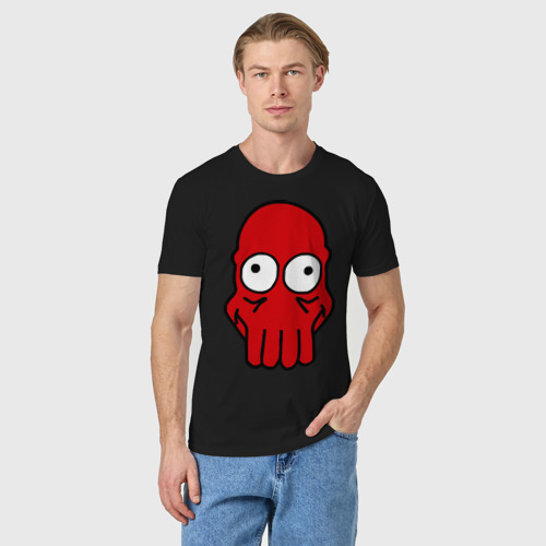 Мужская футболка хлопок Dr.zoidberg, цвет черный - фото 3