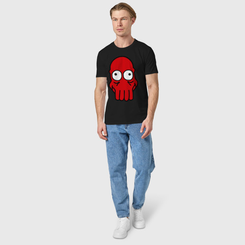 Мужская футболка хлопок Dr.zoidberg, цвет черный - фото 5