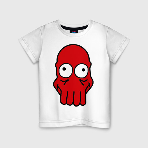 Детская футболка хлопок Dr.zoidberg, цвет белый