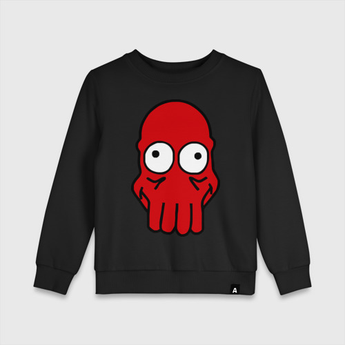 Детский свитшот хлопок Dr.zoidberg, цвет черный