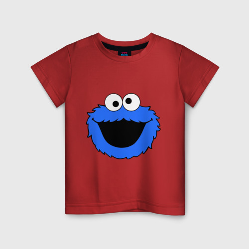 Детская Футболка Cookie Monster face (хлопок)