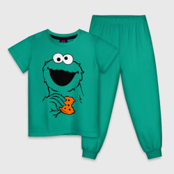 Детская пижама хлопок Cookie monsters - с печеньем