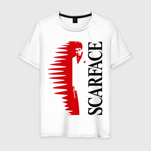 Мужская футболка хлопок Аль Пачино - Scarface (white), цвет белый