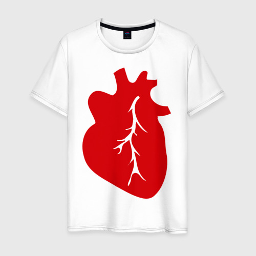 Мужская футболка хлопок С сердцем