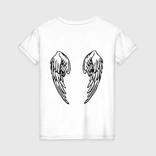Женская футболка хлопок Крылья Ангела 2 - фото 2