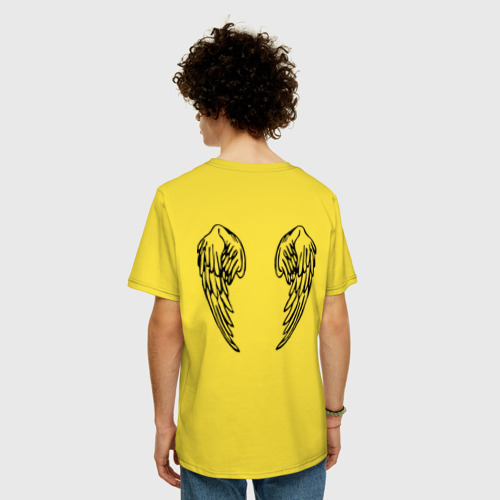 Мужская футболка хлопок Oversize Крылья Ангела 2 - фото 4