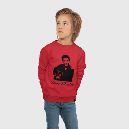 Детский свитшот хлопок Elvis Presley (2), цвет красный - фото 5