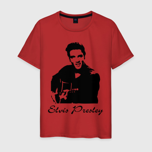 Мужская футболка хлопок Elvis Presley (2), цвет красный