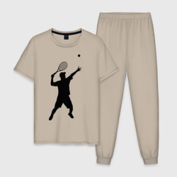 Мужская пижама хлопок Теннисист 2