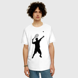 Мужская футболка хлопок Oversize Теннисист 2 - фото 2