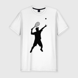 Мужская футболка хлопок Slim Теннисист 2