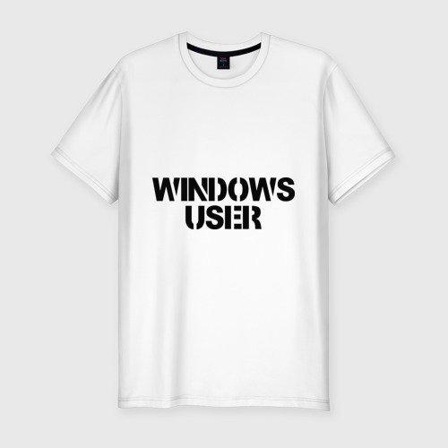 Мужская футболка хлопок Slim Windows User