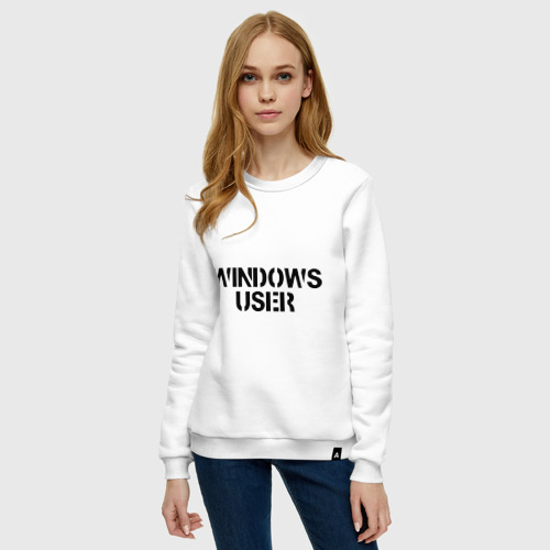 Женский свитшот хлопок Windows User - фото 3