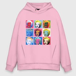Мужское худи Oversize хлопок Marilin Monroe