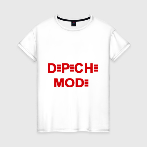 Женская футболка хлопок Depeche mode, цвет белый