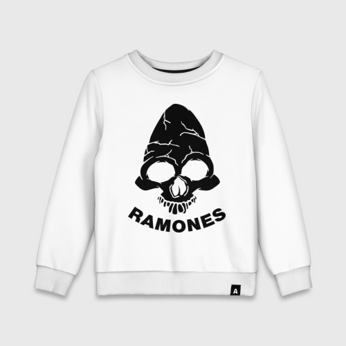 Детский свитшот хлопок Ramones, цвет белый