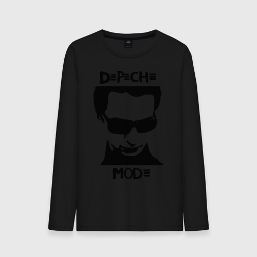 Мужской лонгслив хлопок Depeche Mode 2, цвет черный