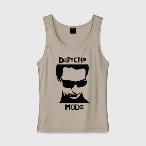 Женская майка хлопок Depeche Mode 2, цвет миндальный