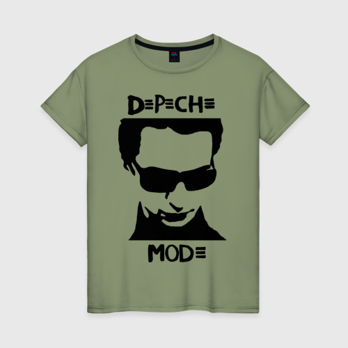 Женская футболка хлопок Depeche Mode 2, цвет авокадо