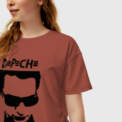 Женская футболка хлопок Oversize Depeche Mode 2 - фото 2