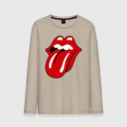 Мужской лонгслив хлопок Rolling Stones язык